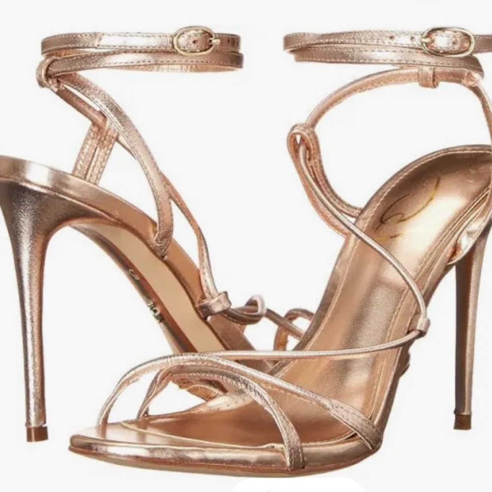 SAM EDELMAN SAREENA CHAMPAGNE STILLETO